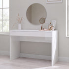 Kompact Large White Gloss Dressing Table - FurniComp