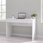 Kompact Large White Gloss Home Office Desk Study Table - FurniComp