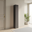 Combo 28cm Slim Multipurpose Storage Cupboard - Black Lava COM-10-06 - FurniComp