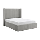 Lawson Grey Cord Fabric Storage Bed Frame - FurniComp