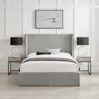 Lawson Grey Cord Fabric Storage Bed Frame - FurniComp