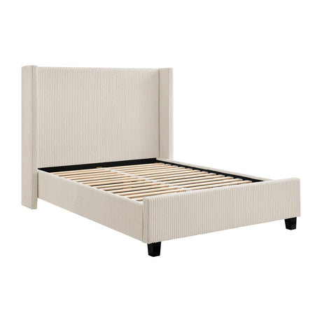 Lawson Natural Cord Fabric Bed Frame - FurniComp