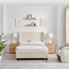 Lawson Natural Cord Fabric Bed Frame - FurniComp