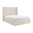 Lawson Natural Cord Fabric Storage Bed Frame - FurniComp