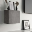 Combo 55cm Floating Wall Cube With Door - Lead Grey COM-81-08 - FurniComp