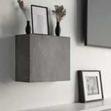 Combo 55cm Floating Wall Cube With Door - Lead Grey COM-81-08 - FurniComp