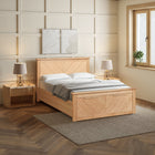 Leo Wooden Oak Storage Bed Frame