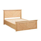 Leo Wooden Oak Storage Bed Frame
