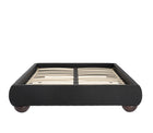 Leona Charcoal Fabric Bed Frame - FurniComp
