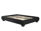 Leona Charcoal Fabric Bed Frame - FurniComp