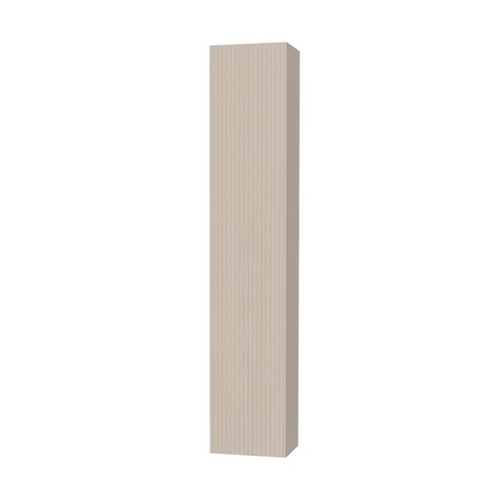 Lesley 1 Door Cashmere Tall Wall Mounted Bathroom Cabinet - FurniComp