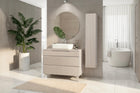 Lesley Cashmere 3 Drawer 1000mm Free Standing Vanity Unit with Basin - FurniComp