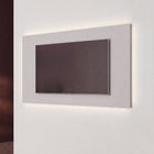 Combo 180x100cm Wall TV Backboard-Light Chalk Grey - FurniComp