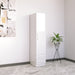 Lily High Gloss White 1 Door 2 Drawer Wardrobe - FurniComp