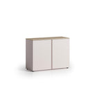 Lisbon 2 Door 120cm Cashmere and Oak Sideboard - FurniComp