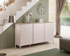 Lisbon 3 Door 180cm Cashmere and Oak Sideboard - FurniComp