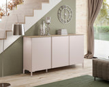 Lisbon 3 Door 180cm Cashmere and Oak Sideboard - FurniComp