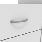 London White Office Study Desk with Drawers - FurniComp
