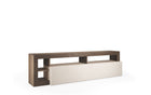 Lorenzo 184cm Cashmere and Mercure Oak TV Unit - FurniComp