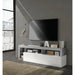 Lorenzo 184cm White Gloss and Concrete Grey TV Stand - FurniComp