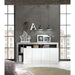 Lorenzo 4 Door White Gloss and Concrete Grey Sideboard - FurniComp