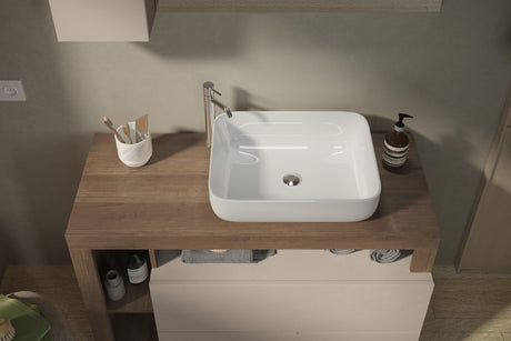 Lorenzo Cashmere and Mercure Oak 2 Drawer 1100mm Free Standing Vanity Unit with Basin - FurniComp