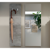 Lorenzo Concrete Grey Wall Hung Coat Rack Panel With 2 Hooks - FurniComp