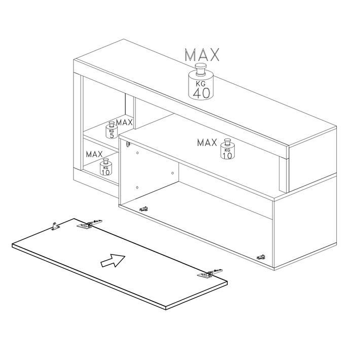 Lorenzo White Gloss and Cadiz Oak Shoe Storage Bench With Flap Door - FurniComp