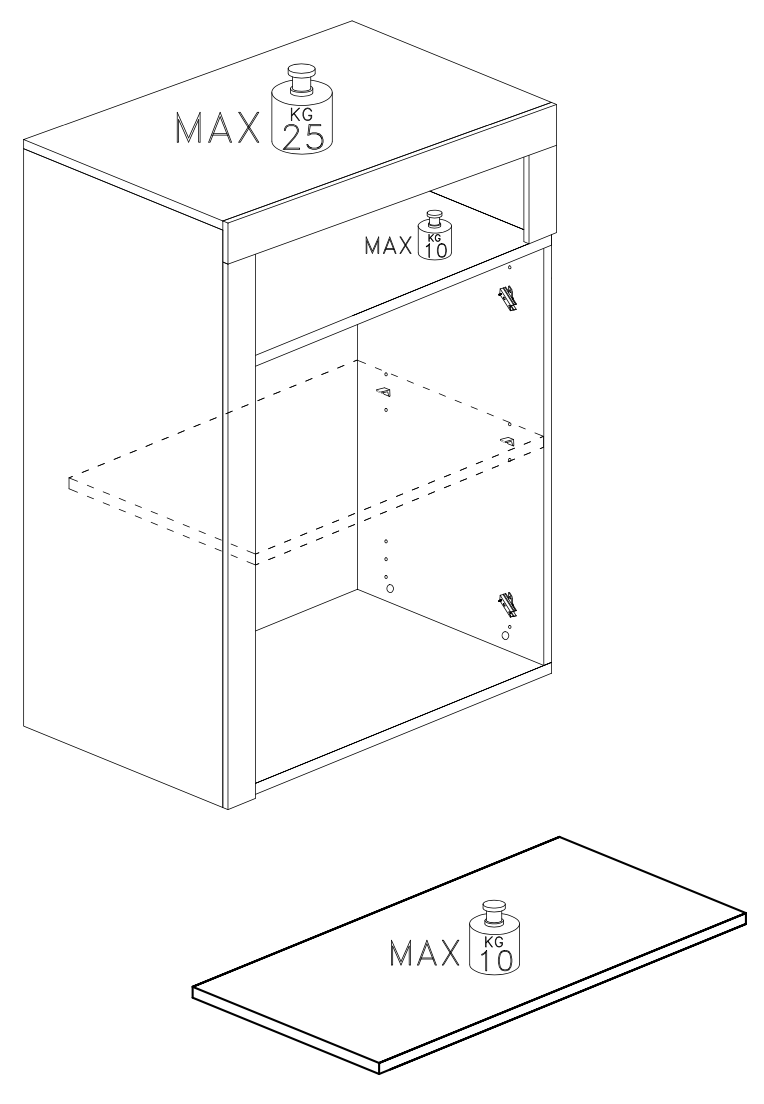 Lorenzo 2 Door Cashmere and Mercure Oak Large Bathroom Storage Cabinet - FurniComp