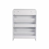 Lottie 2 Tier Slim 12 Pair Shoe Cabinet - White - FurniComp