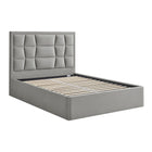 Louis Grey Velvet Storage Bed Frame - FurniComp