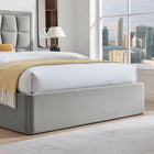 Louis Grey Velvet Storage Bed Frame - FurniComp