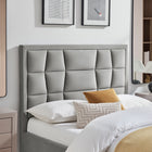 Louis Grey Velvet Storage Bed Frame - FurniComp