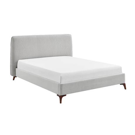 Luca Grey Fabric Bed Frame - FurniComp