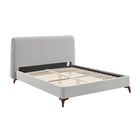Luca Grey Fabric Bed Frame - FurniComp