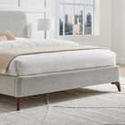Luca Grey Fabric Bed Frame - FurniComp
