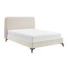 Luca Natural Fabric Bed Frame - FurniComp