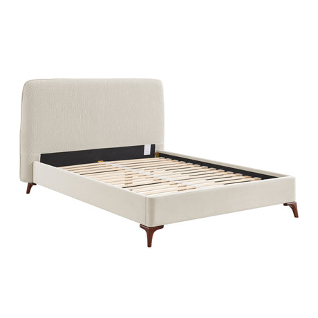 Luca Natural Fabric Bed Frame - FurniComp