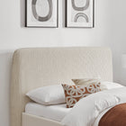 Luca Natural Fabric Bed Frame - FurniComp
