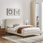 Luca Natural Fabric Bed Frame - FurniComp