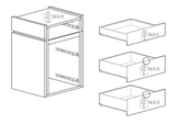 Luke 3 Drawer Bedside Table - Cashmere & Mercure Oak - FurniComp
