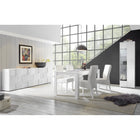 Lyon 4 Door Large White Gloss Sideboard - FurniComp