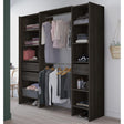 Mable 3 Drawer Open Wardrobe with Shelves & Rail - Oak - FurniComp