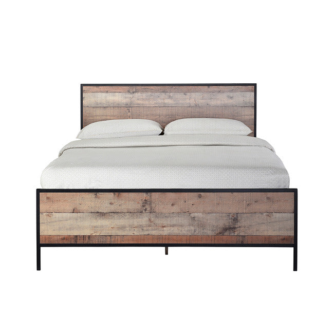 Marco Oak Effect Double Bed Frame - FurniComp