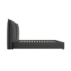 Marco Grey Linen Fabric Bed Frame - FurniComp