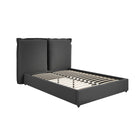 Marco Grey Linen Fabric Bed Frame - FurniComp