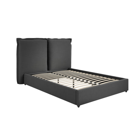 Marco Grey Linen Fabric Bed Frame - FurniComp