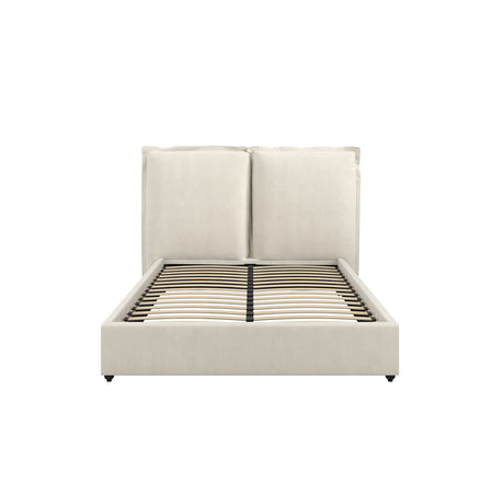 Marco Ivory Linen Fabric Bed Frame - FurniComp