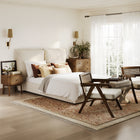 Marco Ivory Linen Fabric Bed Frame - FurniComp