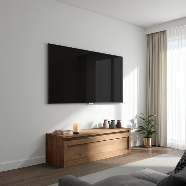 Combo 138cm 1 Drawer Framed TV Unit - Mercure Oak COM-01T-01 - FurniComp